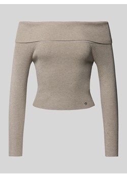 Sweter z dzianiny z odkrytymi ramionami model ‘NINA’ ze sklepu Peek&Cloppenburg  w kategorii Swetry damskie - zdjęcie 176020495