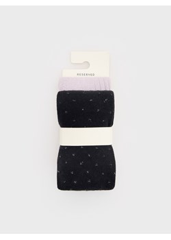 Reserved - Rajstopy 2 pack - fioletowy ze sklepu Reserved w kategorii Rajstopy dziecięce - zdjęcie 176024988