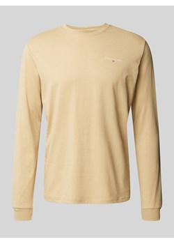 Bluzka z długim rękawem o kroju slim fit z nadrukiem z logo ze sklepu Peek&Cloppenburg  w kategorii T-shirty męskie - zdjęcie 176025289