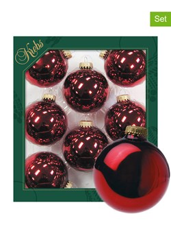 Krebs Glas Lauscha Bombki (8 szt.) w kolorze czerwonym - Ø 7 cm ze sklepu Limango Polska w kategorii Dekoracje bożonarodzeniowe - zdjęcie 176025857