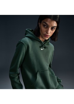 Damska bluza z kapturem Nike Sportswear Phoenix Fleece - Zieleń ze sklepu Nike poland w kategorii Bluzy damskie - zdjęcie 176026817