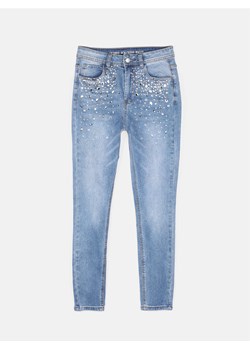 GATE Jeansy skinny z kamieniami 34 ze sklepu gateshop w kategorii Jeansy damskie - zdjęcie 176034257