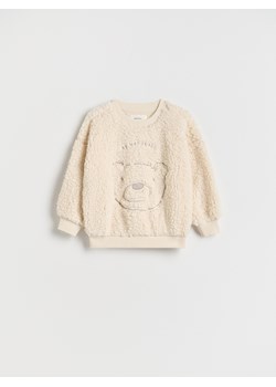 Reserved - Bluza z haftem - złamana biel ze sklepu Reserved w kategorii Bluzy chłopięce - zdjęcie 176035616