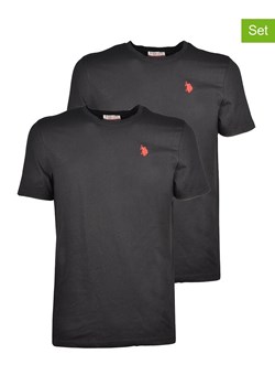 U.S. Polo Assn. Koszulki (2 szt.) w kolorze czarnym ze sklepu Limango Polska w kategorii T-shirty męskie - zdjęcie 176037869