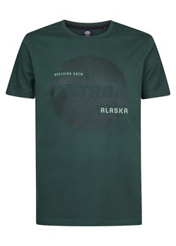 Petrol Industries Koszulka w kolorze ciemnozielonym ze sklepu Limango Polska w kategorii T-shirty męskie - zdjęcie 176037999