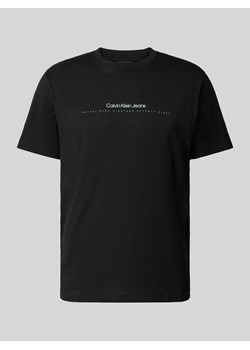 T-shirt z nadrukiem z logo ze sklepu Peek&Cloppenburg  w kategorii T-shirty męskie - zdjęcie 176039145