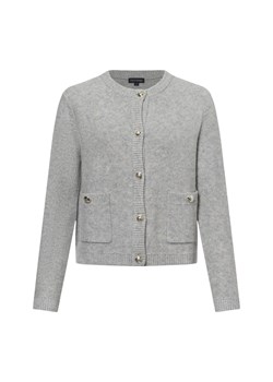 Franco Callegari Kardigan damski z zawartością wełny Kobiety Wełna jasny szary jednolity ze sklepu vangraaf w kategorii Swetry damskie - zdjęcie 176039535