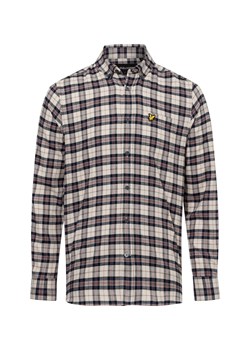 Lyle & Scott Koszula męska Mężczyźni Regular Fit Bawełna beżowy w kratkę ze sklepu vangraaf w kategorii Koszule męskie - zdjęcie 176039547