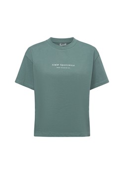 Aim'n Koszulka damska - Sage Serif Boxy T-Shirt Kobiety Bawełna trzcinowy jednolity ze sklepu vangraaf w kategorii Bluzki damskie - zdjęcie 176049986