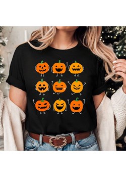 DAMSKA KOSZULKA NA HALLOWEEN Z DYNIAMI - WERSJA Z MINKAMI ze sklepu Time For Fashion w kategorii Bluzki damskie - zdjęcie 176050428