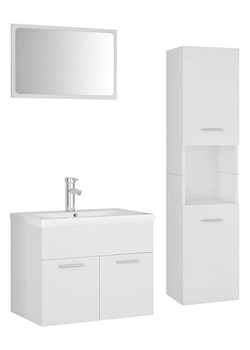 Podwieszane meble łazienkowe z umywalką 60 cm biały mat - Astron 4X ze sklepu Edinos.pl w kategorii Dom - zdjęcie 176065747