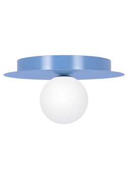 Niebieski okrągły metalowy plafon sufitowy - 2X A678 R3-T17 ze sklepu Edinos.pl w kategorii Lampy sufitowe - zdjęcie 176065845