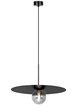 Lampa wisząca ze szklanym kloszem i metalową osłonką - A700 P3-W63 ze sklepu Edinos.pl w kategorii Lampy wiszące - zdjęcie 176066175