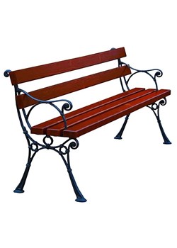 Ławka ogrodowa z podłokietnikiem 150 cm G2-P48 ze sklepu Edinos.pl w kategorii Ławki ogrodowe - zdjęcie 176066358