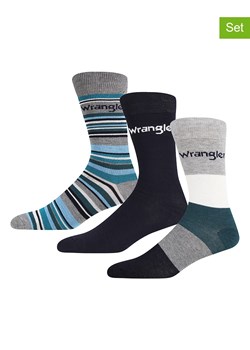 Wrangler Skarpety (3 pary) &quot;Denholm&quot; w kolorze czarno-szarym ze sklepu Limango Polska w kategorii Skarpetki męskie - zdjęcie 176067266