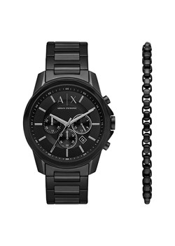 Armani Exchange zegarek męski kolor czarny AX7153SET ze sklepu ANSWEAR.com w kategorii Zegarki - zdjęcie 176070126