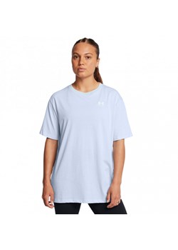 Damski t-shirt basic Under Armour UA BF Oversized Logo - niebieski ze sklepu Sportstylestory.com w kategorii Bluzki damskie - zdjęcie 176072216