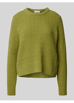 Sweter z dzianiny z okrągłym dekoltem model ‘FABIOLAA’ ze sklepu Peek&Cloppenburg  w kategorii Swetry damskie - zdjęcie 176075945