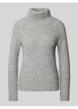 Sweter z dzianiny z mieszanki wełny z alpaki ze stójką model ‘Falodan’ ze sklepu Peek&Cloppenburg  w kategorii Swetry damskie - zdjęcie 176076907