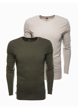 Zestaw longsleeve męski z długim rękawem 2-pak - mix V9 Z43 ze sklepu ombre w kategorii T-shirty męskie - zdjęcie 176080389