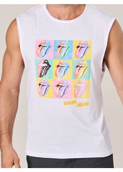 Sinsay - Tank top The Rolling Stones - biały ze sklepu Sinsay w kategorii T-shirty męskie - zdjęcie 176081686