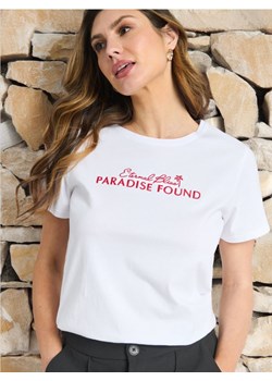 Sinsay - Koszulka z napisem - biały ze sklepu Sinsay w kategorii Bluzki damskie - zdjęcie 176081778