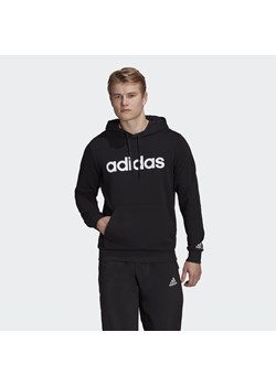 Bluza męska adidas Essentials French Terry Linear Logo Hoodie ze sklepu Decathlon w kategorii Bluzy męskie - zdjęcie 176090816