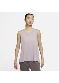 Nike Yoga Dri-FIT Fioletowy XS ze sklepu Decathlon w kategorii Bluzki damskie - zdjęcie 176091617