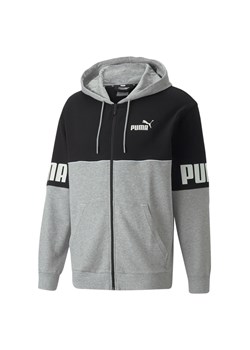 Bluza z kapturem z pełnym zamkiem błyskawicznym Puma Power Colorblock TR ze sklepu Decathlon w kategorii Bluzy męskie - zdjęcie 176097849