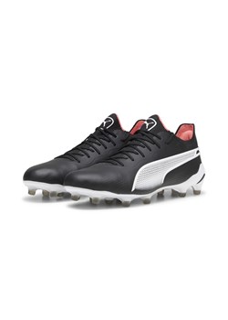 Buty piłkarskie KING ULTIMATE FG/AG PUMA Black White Fire Orchid Red ze sklepu Decathlon w kategorii Buty sportowe męskie - zdjęcie 176103549