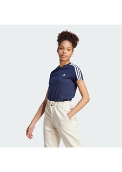 Essentials Slim 3-Stripes Tee ze sklepu Decathlon w kategorii Bluzki damskie - zdjęcie 176113518