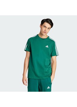 Koszulka treningowa męska adidas Essentials Single Jersey 3-Stripes Tee ze sklepu Decathlon w kategorii T-shirty męskie - zdjęcie 176113519