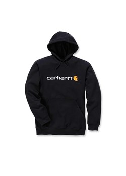 Bluza sportowa męska z kapturem Carhartt Midweight Signature Logo Sweatshirt ze sklepu Decathlon w kategorii Bluzy męskie - zdjęcie 176118226