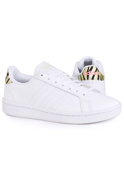 Buty do chodzenia dla dzieci Adidas Grand Court Lifestyle Tennis Lace-Up ze sklepu Decathlon w kategorii Buty dziecięce - zdjęcie 176120995