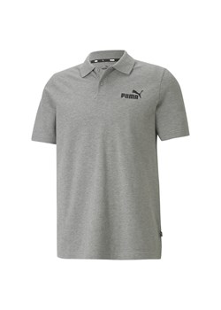 Męska koszulka polo z piki Essentials PUMA Medium Gray Heather ze sklepu Decathlon w kategorii T-shirty męskie - zdjęcie 176138925