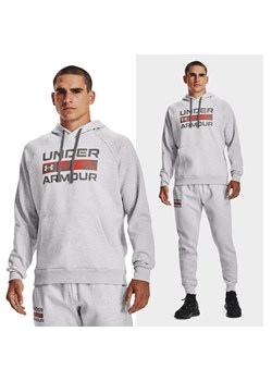 Bluza fitness męska UNDER ARMOUR RIVAL FLEECE z kapturem ze sklepu Decathlon w kategorii Bluzy męskie - zdjęcie 176138957