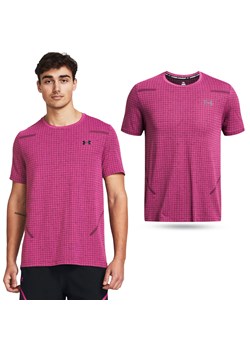 Koszulka fitness męska Under Armour Seamless Grid Short Sleeve ze sklepu Decathlon w kategorii T-shirty męskie - zdjęcie 176153397