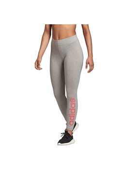 Legginsy damskie do treningu Adidas W Essentials Linear Tight szare ze sklepu Decathlon w kategorii Spodnie damskie - zdjęcie 176174275