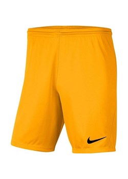 Spodenki dla dzieci Nike Dry Park III NB K ciemnożółte BV6865 739 ze sklepu Decathlon w kategorii Spodenki męskie - zdjęcie 176184116