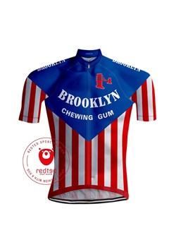 Vintage koszulka kolarska Brooklyn - RedTed ze sklepu Decathlon w kategorii T-shirty męskie - zdjęcie 176196347