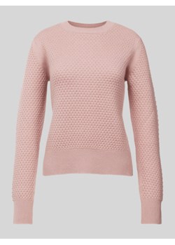 Sweter z dzianiny z prążkowanymi wykończeniami model ‘ELLADE’ ze sklepu Peek&Cloppenburg  w kategorii Swetry damskie - zdjęcie 176230437