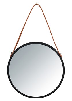 Wenko Lustro &quot;Borrone&quot; w kolorze czarnym - Ø 30 cm ze sklepu Limango Polska w kategorii Lustra - zdjęcie 176230656