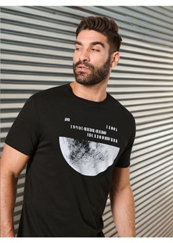 Sinsay - Koszulka z nadrukiem - czarny ze sklepu Sinsay w kategorii T-shirty męskie - zdjęcie 176232658