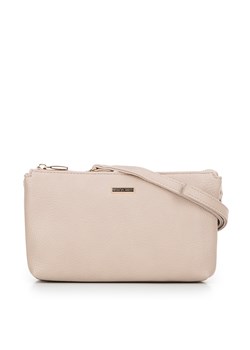 Crossbody z ekoskóry dwukomorowa beżowo - szara ze sklepu WITTCHEN w kategorii Listonoszki - zdjęcie 176234376