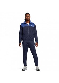 Męski dres komplet treningowy Under Armour UA Emea Tracksuit Novelty - granatowy ze sklepu Sportstylestory.com w kategorii Dresy męskie - zdjęcie 176235676