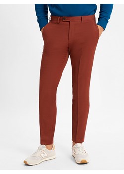 Finshley & Harding London Spodnie - Hoxdon Mężczyźni Slim Fit sjena jednolity ze sklepu vangraaf w kategorii Spodnie męskie - zdjęcie 176237418