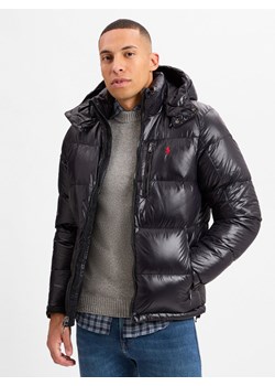 Polo Ralph Lauren Męska kurtka puchowa Mężczyźni Sztuczne włókno czarny jednolity ze sklepu vangraaf w kategorii Kurtki męskie - zdjęcie 176237445