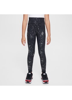 Legginsy z wysokim stanem dla dużych dzieci (dziewcząt) Dri-FIT Nike One - Czerń ze sklepu Nike poland w kategorii Spodnie dziewczęce - zdjęcie 176244276