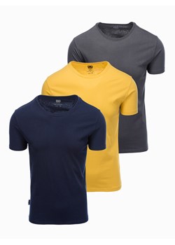 Zestaw koszulek bawełnianych BASIC 3-pak - mix V4 Z30 ze sklepu ombre w kategorii T-shirty męskie - zdjęcie 176246235