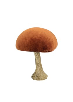 Dekoracja Velvet Mushroom 10 cm orange ze sklepu dekoria.pl w kategorii Dekoracje - zdjęcie 176246798